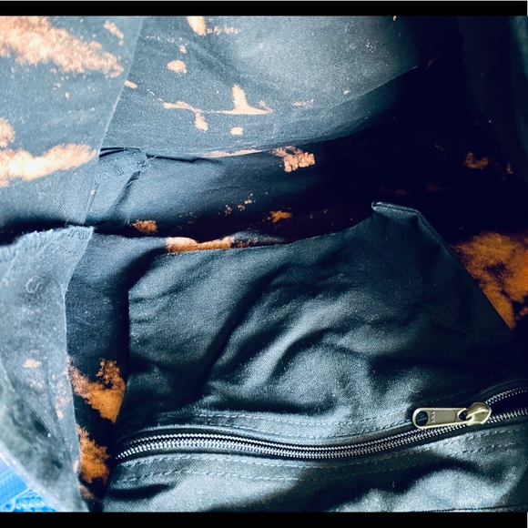 Save Our Seas Custom Bleach Dyed Black Tote - Picture 5 of 5